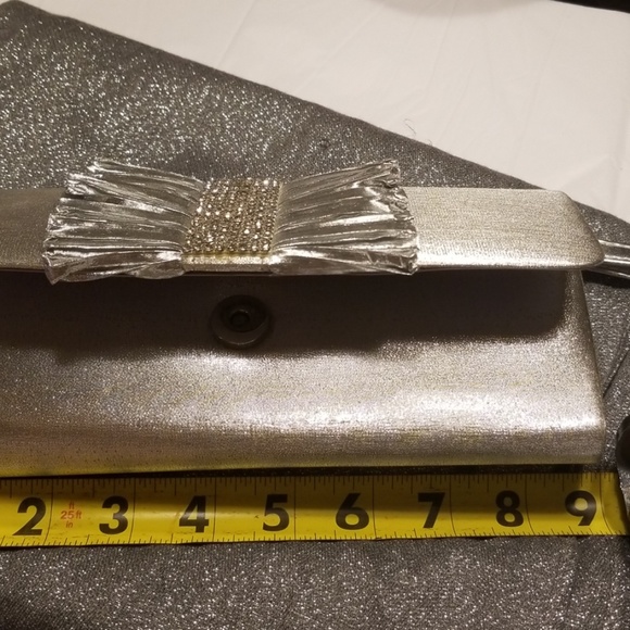 Nordstrom Silver Rhinestone Clutch & Match Shawl - Picture 8 of 8